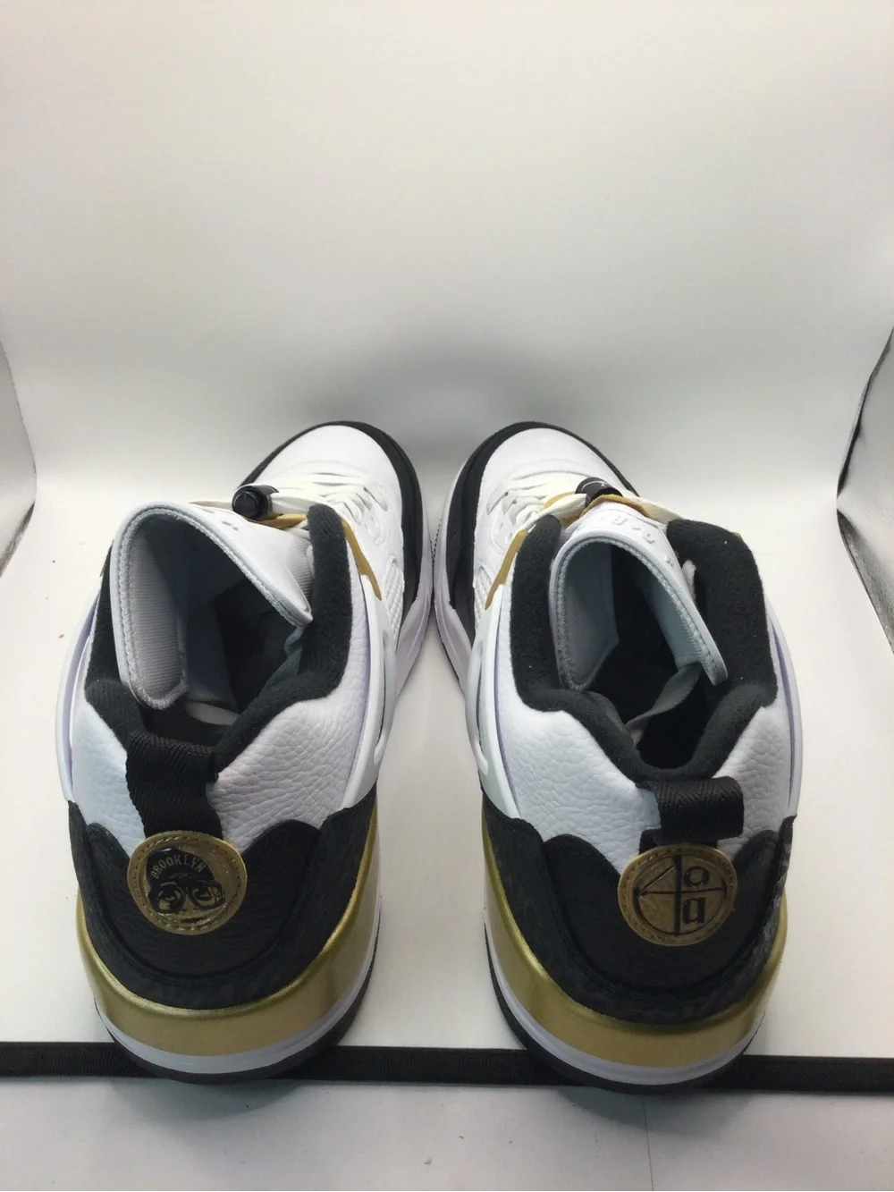 Jordan Low-Top Sneakers - White, Black & Gold